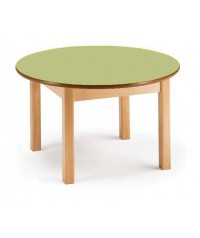 Mesa redonda madera haya 120 cm. ø y 46 cm. alto