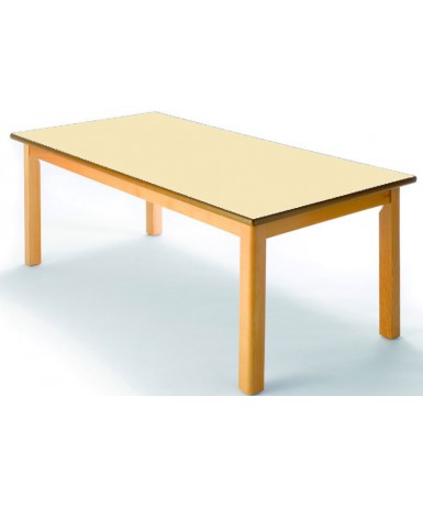 Mesa rectangular madera haya - 40 cm. de alto
