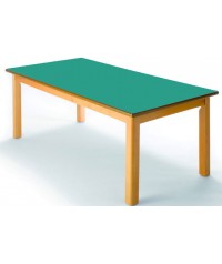 Mesa rectangular madera haya - 40 cm. de alto