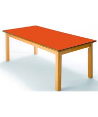Mesa rectangular madera haya - 46 cm. de alto