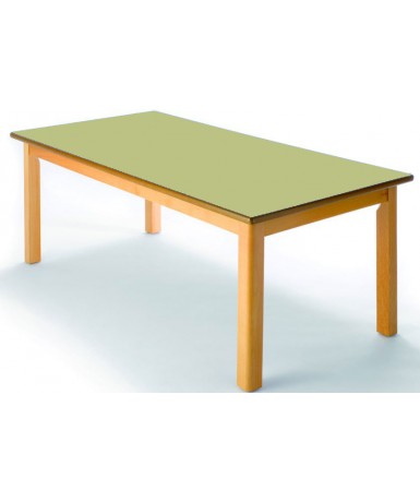 Mesa rectangular madera haya - 46 cm. de alto
