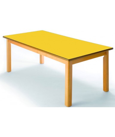 Mesa rectangular madera haya - 54 cm. de alto