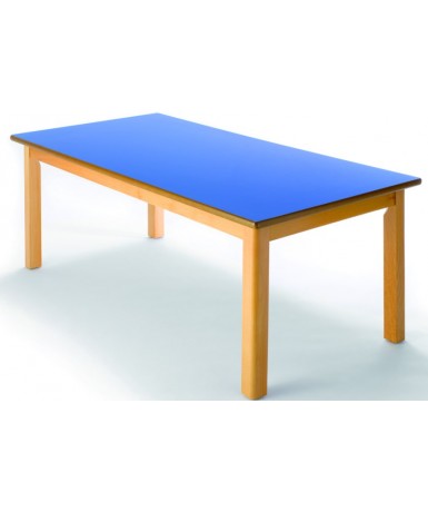 Mesa rectangular madera haya - 54 cm. de alto