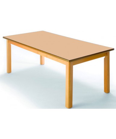 Mesa rectangular madera haya - 54 cm. de alto