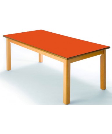 Mesa rectangular madera haya - 54 cm. de alto