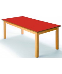 Mesa rectangular madera haya - 54 cm. de alto