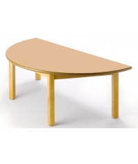Mesa semicircular madera haya - 40 cm. de alto
