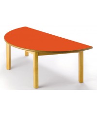 Mesa semicircular madera haya - 40 cm. de alto