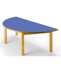 Mesa semicircular madera haya - 54 cm. de alto