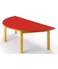 Mesa semicircular madera haya - 54 cm. de alto