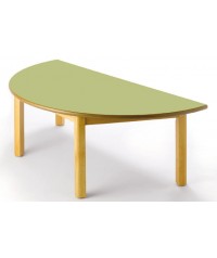 Mesa semicircular madera haya - 54 cm. de alto