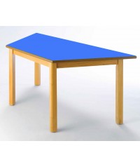 Mesa trapezoidal madera haya - 46 cm. de alto