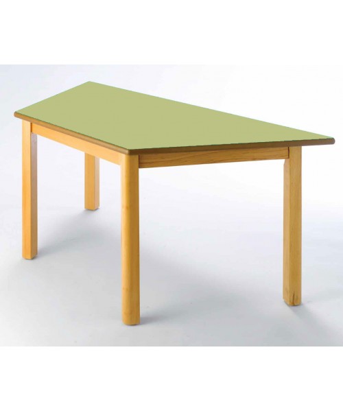 Mesa trapezoidal madera haya - 46 cm. de alto 2