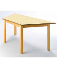 Mesa trapezoidal madera haya - 54 cm. de alto