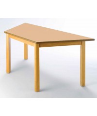 Mesa trapezoidal madera haya - 54 cm. de alto