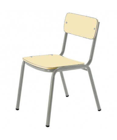 Silla preescolar patas gris texturado - 32 cm....