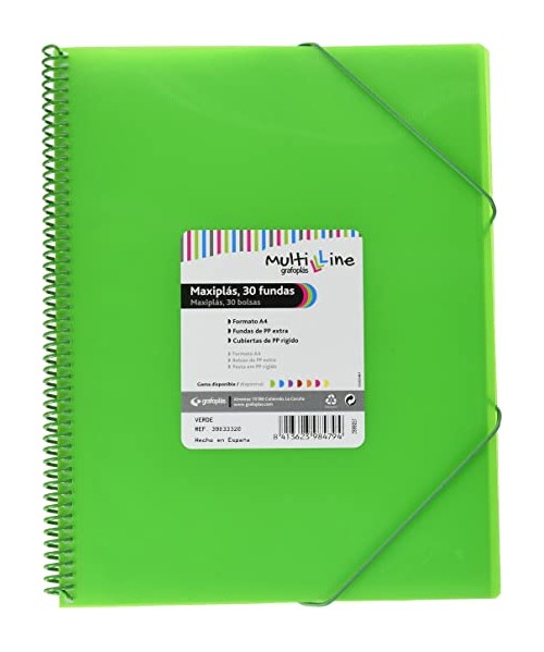 Carpetas fundas maxiplas color Verde