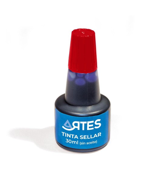 Tinta tampón sellar Roja