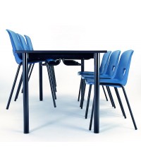 Silla para acoplar. Patas verdes - 32 cm. de alto