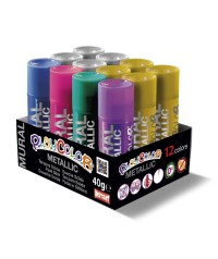 Témpera sólida playcolor metallic para pintar murales