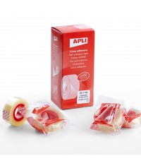 Cinta adhesiva transparente 19x33