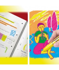 Témpera sólida playcolor Fluo Pocket - 6 colores