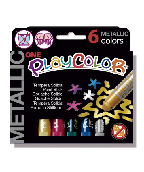 Témpera sólida playcolor Metallic One