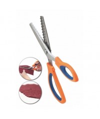 Tijera fieltro dentada borde ondas. Faibo