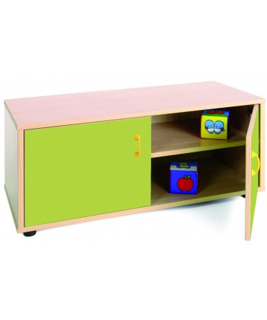 Armario super bajo 40x90x44 cm: 2 puertas + 2...