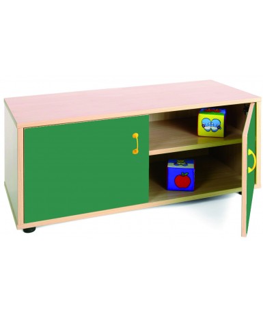Armario super bajo 40x90x44 cm: 2 puertas + 2...