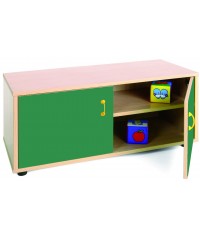 Armario super bajo 40x90x44 cm: 2 puertas + 2 huecos