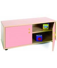 Armario super bajo 40x90x44 cm: 2 puertas + 2 huecos