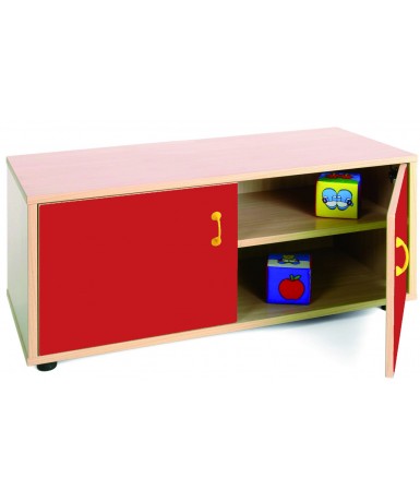 Armario super bajo 40x90x44 cm: 2 puertas + 2...