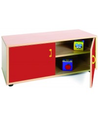 Armario super bajo 40x90x44 cm: 2 puertas + 2 huecos
