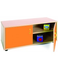 Armario super bajo 40x90x44 cm: 2 puertas + 2 huecos