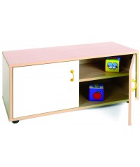 Armario super bajo 40x90x44 cm: 2 puertas + 2 huecos