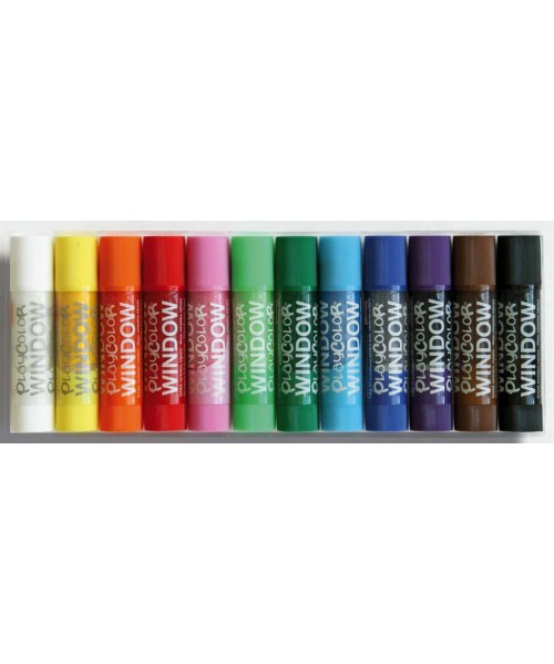 Estuche 12 stick colores básicos Window One. Playcolor 2