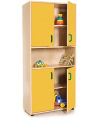 Armario alto: 4 puertas con 5 huecos