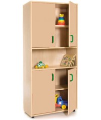 Armario alto: 4 puertas con 5 huecos