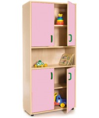 Armario alto: 4 puertas con 5 huecos