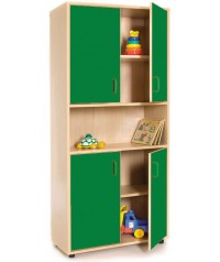 Armario alto: 4 puertas con 5 huecos