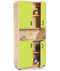 Armario alto: 4 puertas con 5 huecos