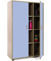 Armario medio 40x90x147 cm: 2 puertas con 12 huecos