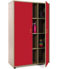 Armario medio 40x90x147 cm: 2 puertas con 12 huecos
