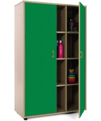 Armario medio 40x90x147 cm: 2 puertas con 12 huecos