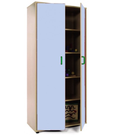 Armario alto: 2 puertas con 5 huecos.