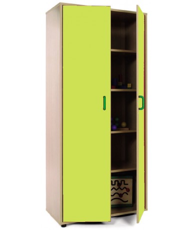 Armario alto: 2 puertas con 5 huecos.