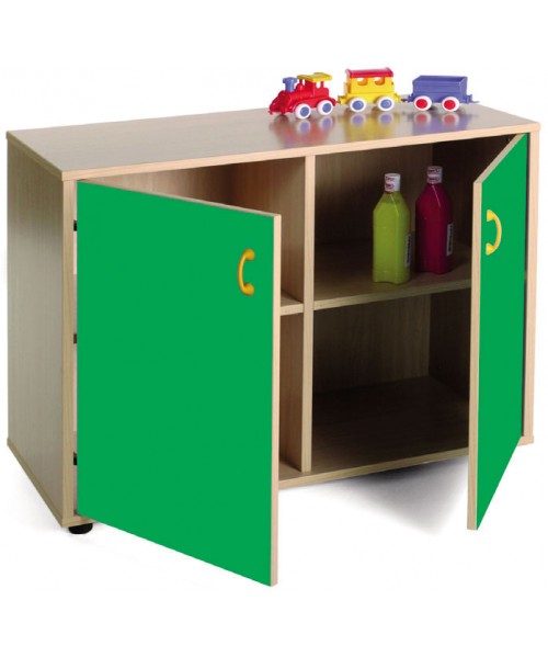 Armario bajo casillero 40x90x76,5 cm: 2 puertas + 4 casillas 2