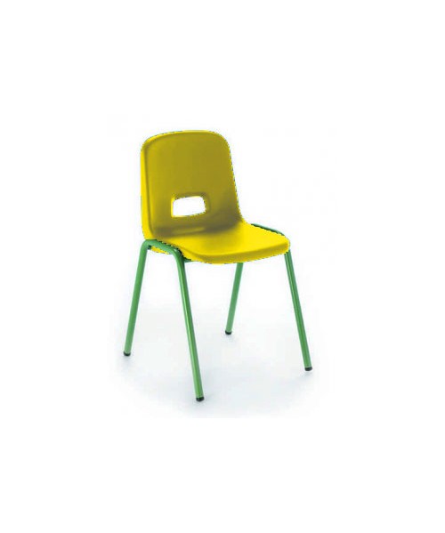 Silla carcasa patas verdes. 32 cm. de alto 2