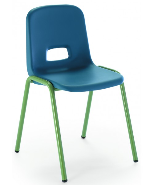 Silla carcasa patas verdes. 32 cm. de alto